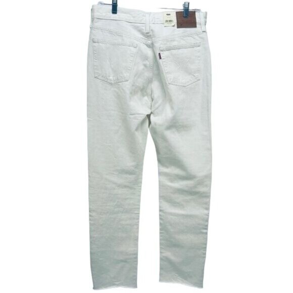 Levi’s 501 Jeans Size 30x32 Women’s High Rise Straight Leng White New - Picture 15 of 15